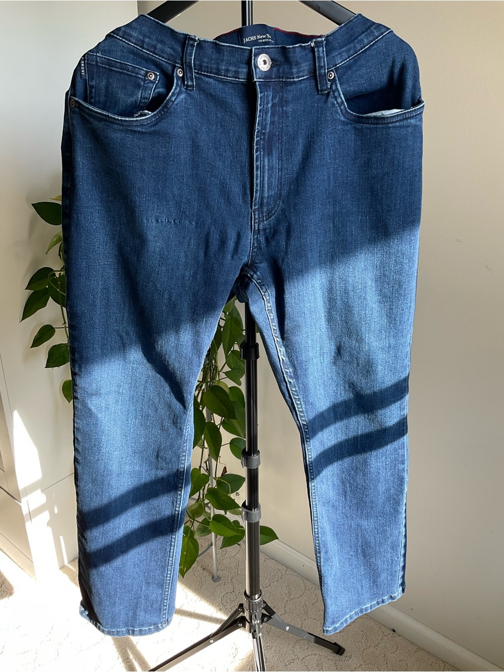 Jachs Men's Straight Jeans in Deep Indigo 38X29 SHIPS NOW